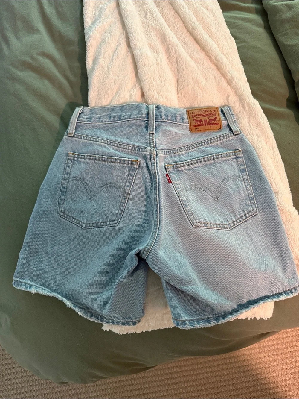 Light Blue Denim Women's Shorts